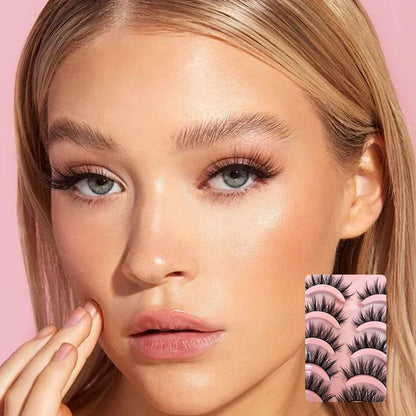💁‍♀️ ACHETEZ 2, OFFERT 1 ! 👁️ Faux Cils Bouclés à Effet Naturel – Courbure naturelle, légers & faciles à poser – Regard agrandi sans surcharge ✨