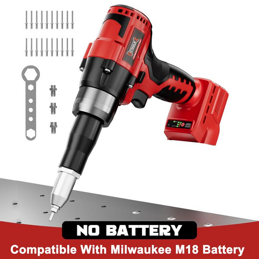 🔥🔥🔥Riveteuse portative sans balais 21 V avec rivets en aluminium et boîte de rangement