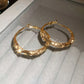 Boucles d'oreilles circulaires avec zircon