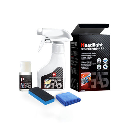 Kit de rénovation de phares automobiles et d'agent de revêtement pour cristallisation