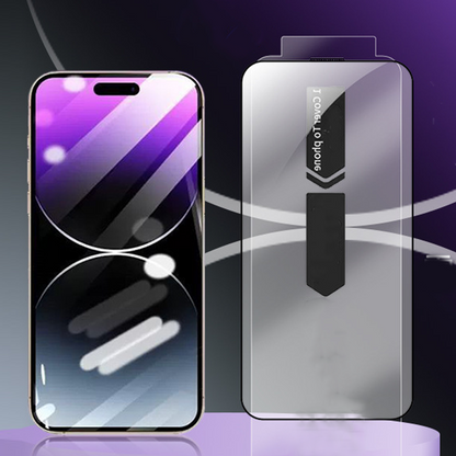 🔥Achetez-en un et obtenez-en un gratuitement📱Film de protection d'écran HD pour iPhone Series - Installation de dépoussiérage automatique✨