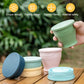 50% discount! 240ml Portable Silicone Folding Cup！