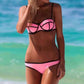 👙 60% DE RÉDUCTION! 🔥 Ensemble Bikini Sexy Colour Block pour Femme – Design Moderne, Coupe Élégante & Parfait Pour l'Été 🌊