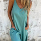 👗 50% DE RÉDUCTION 🌿 Combinaison décontractée coton & lin pour femme – Coupe ample, poches & bretelles réglables – Légère, respirante & parfaite pour les journées chaudes, les voyages ou le quotidien ☀️