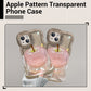 Coque de Téléphone Transparente avec Motif Pomme pour iPhone 🍏📱 - Protection Élégante et Fun!