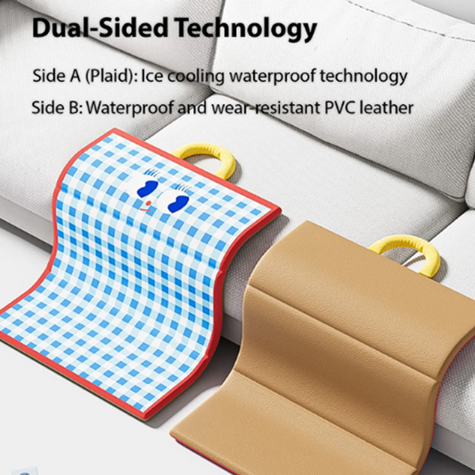 🐕💦🧊 Tapis Rafraîchissant Imperméable Double Face pour Animaux – 50 % de Réduction ! ❄️🐾