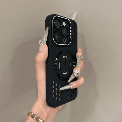 💥Coque de protection en silicone souple à chargement magnétique rapide pour iPhone