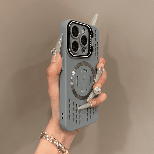 💥Coque de protection en silicone souple à chargement magnétique rapide pour iPhone