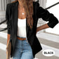 🧥 50% DE RÉDUCTION 💥 Veste élégante col revers bouton – Tissu doux & coupe structurée – Polyvalente, parfaite pour le bureau ou les occasions spéciales – intemporelle et soignée ✨🌸