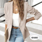 🧥 50% DE RÉDUCTION 💥 Veste élégante col revers bouton – Tissu doux & coupe structurée – Polyvalente, parfaite pour le bureau ou les occasions spéciales – intemporelle et soignée ✨🌸