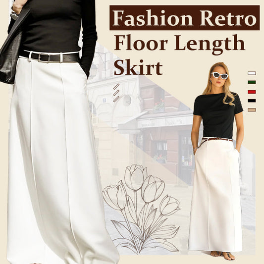 👗 60% de Réduction! 🌸 Jupe Longue Rétro Fluide pour Femme – Mousseline Légère, Style Romantique & Élégance Assurée 🎀