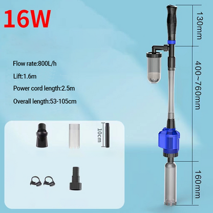 ⌛️Offre limitée à 50%🔥 Changeur d'eau et nettoyeur de filtre d'aquarium à aspiration électrique