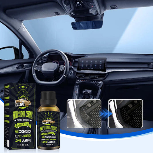🚗✨Kit de rénovation des plastiques automobiles ! Restaurer & Brillance grâce à un revêtement protecteur💎