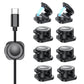 🧲 50% DE RÉDUCTION! 🔌 Clips Magnétiques Multifonctions pour Câbles – Organisation Invisible, Fixation Solide & Design Discret pour Bureau 🖥️