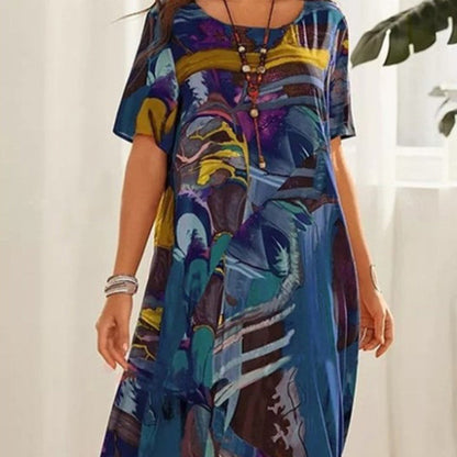 🌴✨Robe d’Été Tropicale Ultra Légère👗 – Élégance et Fraîcheur à -50 % 🍹🌺