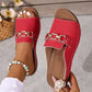 👡✨ Sandales Orthopédiques Élégantes – Boucle Dorée & Confort Absolu – -60 % !🎁