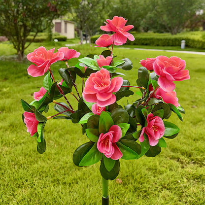 💐 60% DE RÉDUCTION! ☀️ Lumière Solaire sur Piquet de Fleur d'Azalée de Simulation – Étanche, Automatique & Parfaite pour le Jardin 🏡