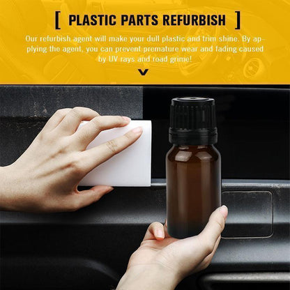 🚗 ACHETEZ 2 - RECEVEZ 1 GRATUIT ! ✨ Agent de Rénovation pour Pièces Plastique - Redonne l'Éclat aux Phares/Tableaux de Bords/Plastiques Auto sans Ponçage 🔧💎