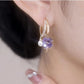 🌸 Boucles d'Oreilles en Perles de Cristal à Quatre Pétales – À Moitié Prix ! ✨ 💖 Élégance Subtile & Style Raffiné pour Toutes Vos Tenues