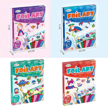 ✨ Set d’Art Ludique en Feuilles Métalliques pour Enfants – 50 % de Réduction ! 🎨🌈
