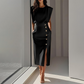 👗 50% DE RÉDUCTION! 🌸 Robe Midi Fendue Élégante pour Femme – Tissu Fluide, Coupe Flatteuse & Parfaite Pour Les Journées Ensoleillées Ou Les Soirées Estivales 💃