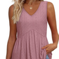 👚 50% DE RÉDUCTION! 🌸 Top Sans Manches à Col V pour Femmes – Imprimé Floral, Tissu Léger & Coupe Décontractée ✨