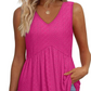 👚 50% DE RÉDUCTION! 🌸 Top Sans Manches à Col V pour Femmes – Imprimé Floral, Tissu Léger & Coupe Décontractée ✨