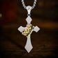 ✨ Collier Vintage avec Croix & Couronne – À Moitié Prix ! 👑✝️ 🎁 Style Élégant & Intemporel – Un Bijou Unique à Petit Prix !