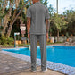 👔 50% DE RÉDUCTION 🌿 Ensemble deux pièces décontracté homme – Chemise & pantalon – Tissu léger, coupe moderne & confortable – parfait pour l’été, le bureau ou les week-ends – style polyvalent sans effort ✨👖