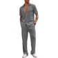 👔 50% DE RÉDUCTION 🌿 Ensemble deux pièces décontracté homme – Chemise & pantalon – Tissu léger, coupe moderne & confortable – parfait pour l’été, le bureau ou les week-ends – style polyvalent sans effort ✨👖