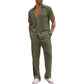 👔 50% DE RÉDUCTION 🌿 Ensemble deux pièces décontracté homme – Chemise & pantalon – Tissu léger, coupe moderne & confortable – parfait pour l’été, le bureau ou les week-ends – style polyvalent sans effort ✨👖