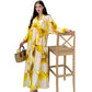 👗 60% DE RÉDUCTION! 🌸 Robe Longue à Col V pour Femmes – Motif Floral, Tissu Fluide & Parfaite pour l'Été ☀️