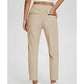 ✨ Pantalon élastique taille haute femme avec poches zippées 🔥 Moitié prix – Confort et style au quotidien !