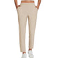 ✨ Pantalon élastique taille haute femme avec poches zippées 🔥 Moitié prix – Confort et style au quotidien !