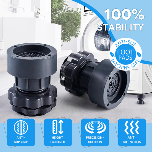 🛠️🧺 Prix réduit de moitié ! Patins antidérapants et anti-vibrations réglables — Protégez votre sol et stabilisez votre lave-linge 💧✨