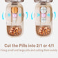 💊🎁 Pilulier portable avec coupeur intégré – Séparateur 2 ou 4 sections au choix – Moitié prix aujourd'hui !