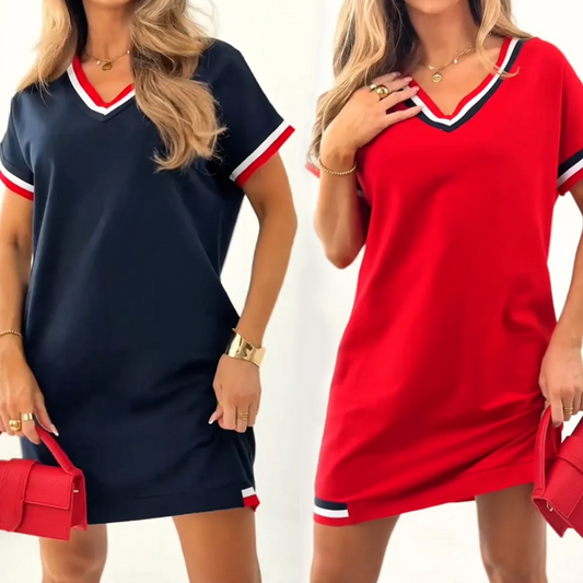 🎊 Robe fendue à rayures tendance 2025 🔥Promotion à -50 % – Ne manquez pas ça !🔥