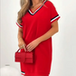 🎊 Robe fendue à rayures tendance 2025 🔥Promotion à -50 % – Ne manquez pas ça !🔥