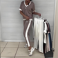 👚 60% DE RÉDUCTION! 💜 Ensemble Pantalon & Top Décontracté à Col V pour Femmes – Tendance, Confortable & Parfait Pour Un Look Décontracté 🌸
