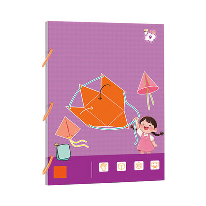 📚 Livre éducatif 3D avec ficelle à tirer pour apprendre la géométrie -50 % dès maintenant – Offrez un apprentissage ludique !