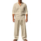 👕 50 % de Réduction 🌬️ Ensemble chemise et pantalon respirant pour hommes – Léger, aéré & parfait pour les journées chaudes – élégant & confortable 👖