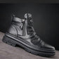 👞 60% DE RÉDUCTION! 🎁 Bottes en Cuir Classiques pour Hommes – Semelle Confortable, Fermeture Éclair Latérale & Style Décontracté Intemporel 🛡️