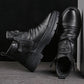 👞 60% DE RÉDUCTION! 🎁 Bottes en Cuir Classiques pour Hommes – Semelle Confortable, Fermeture Éclair Latérale & Style Décontracté Intemporel 🛡️