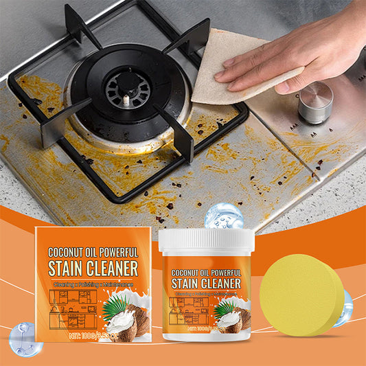 🎁 Achetez-en 1, obtenez-en 1 GRATUIT ! 🥥✨ Pâte nettoyante & polissante à l'huile de coco – Idéale pour la cuisine