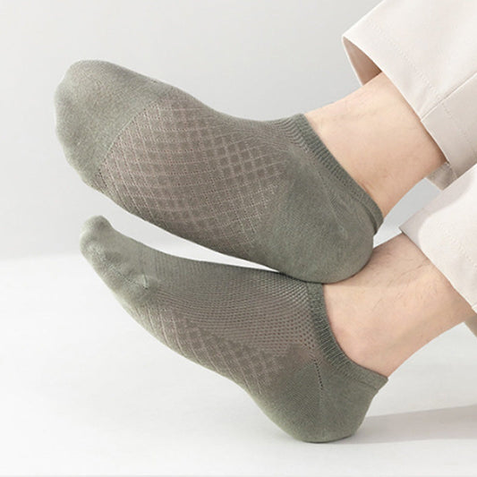 🧦Chaussettes respirantes en maille unie pour hommes – 50 % de réduction !