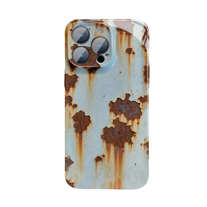 ⚡ Remise exclusive -50 % ! 📱🛡️ Coque Vintage Rust rigide pour iPhone – Élégance & robustesse