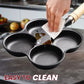 🥚 60% de réduction ! 🍳 Poêle à Œufs Antiadhésive – 4/5 Tasses, Fonte Durable & Cuisson Uniforme 👨‍🍳