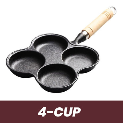 🥚 60% de réduction ! 🍳 Poêle à Œufs Antiadhésive – 4/5 Tasses, Fonte Durable & Cuisson Uniforme 👨‍🍳