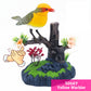 🔥 60 % de réduction ! 🐦✨ Jouet interactif en forme d'oiseau gazouillant – Activé par la voix 🎶💛