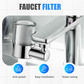 🚰 50% DE RÉDUCTION ⏰ Ensemble de buses filtrantes universelles pivotantes à 720° – 2 modes d’eau & filtre transparent – Installation sans outil, compatible avec la plupart des robinets – anti-éclaboussures & facile à nettoyer 💧